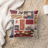 ハリーポッター漫画の情景パターン クッション (ブランケット)