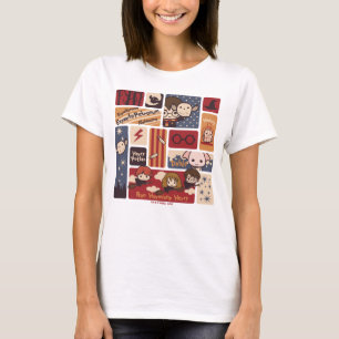 ハリーポッター漫画の情景パターン Tシャツ