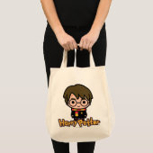 ハリーポッター漫画キャラクターアート トートバッグ (正面(商品))