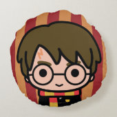 ハリーポッター漫画キャラクターアート ラウンドクッション (裏面)