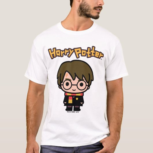 ハリーポッター漫画キャラクターアート Tシャツ (正面)