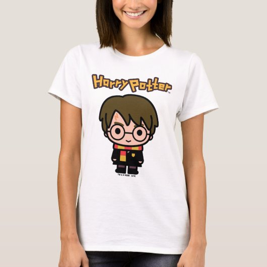 ハリーポッター漫画キャラクターアート Tシャツ (正面)