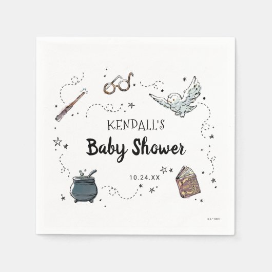 ハリーポッター赤ちゃんシャワーナプキン スタンダードカクテルナプキン (正面)