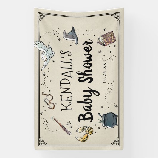 ハリーポッター赤ちゃんシャワー 横断幕 (縦)