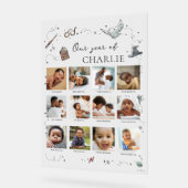 ハリーポッター1回目の誕生日 – 12ヶ月フォトコラージュ アクリルサイン (傾斜)