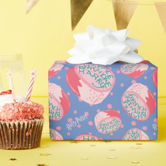 ハリーポッター™お誕生日ケーキパターン ラッピングペーパー (誕生日パーティー)