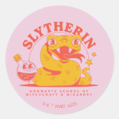 ハリーポッター™ |かわいいスリサーリン™ホグワーツ学校 ラウンドシール (正面)