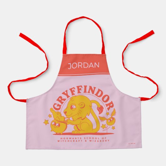 ハリーポッター™ |かわいいGRYFFINDOR™ホグワーツスクール エプロン (正面)