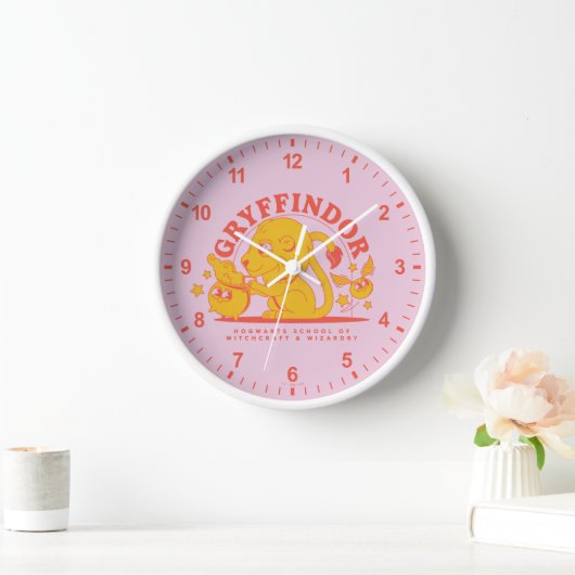 ハリーポッター™ |かわいいGRYFFINDOR™ホグワーツスクール 壁時計 (ホーム)