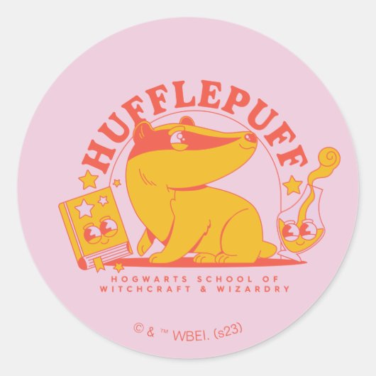 ハリーポッター™ |かわいいHUFFLEPUFF™ ラウンドシール (正面)