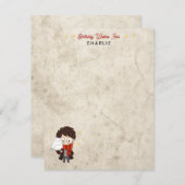 ハリーポッター™キャラクターマジカルアーチ誕生日 サンキューカード (正面/裏面)