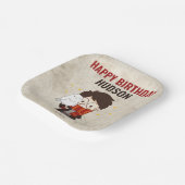 ハリーポッター™キャラクターマジカルアーチ誕生日 ペーパープレート (傾斜あり)