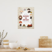 ハリーポッター™キャラクターマジカルアーチ誕生日 ポスター (キッチン)