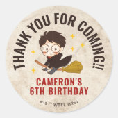 ハリーポッター™キャラクターマジカルアーチ誕生日 ラウンドシール (正面)