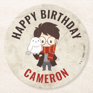 ハリーポッター™キャラクターマジカルアーチ誕生日 ラウンドペーパーコースター