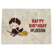 ハリーポッター™キャラクターマジカルアーチ誕生日 ラージペーパーバッグ (正面)