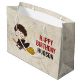 ハリーポッター™キャラクターマジカルアーチ誕生日 ラージペーパーバッグ (裏面アングル)