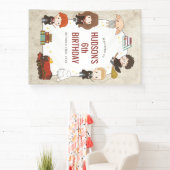 ハリーポッター™キャラクターマジカルアーチ誕生日 横断幕 (インサイチュ)