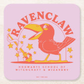ハリーポッター™ |キュートRAVENCLAW™ホグワーツ学校 スクエアペーパーコースター (正面)
