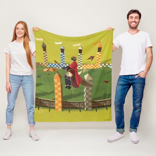 ハリーポッター™ゴールデンスニッチを求める フリースブランケット (インサイチュ)