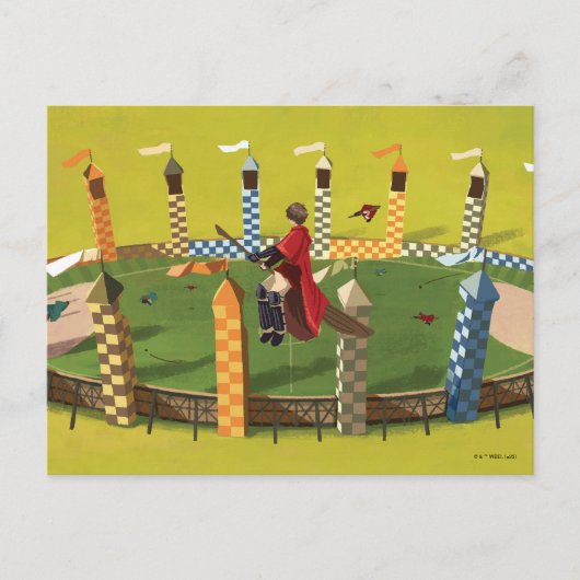 ハリーポッター™ゴールデンスニッチを求める ポストカード (正面)