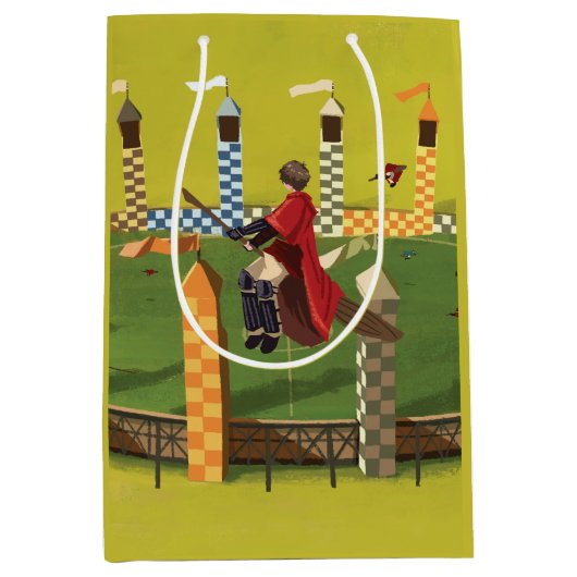 ハリーポッター™ゴールデンスニッチを求める ミディアムペーパーバッグ (正面)