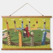 ハリーポッター™ゴールデンスニッチを求める 吊り下げ型タペストリー (正面)