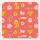 ハリーポッター™ |スペルのパターン スクエアペーパーコースター (正面)