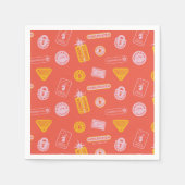 ハリーポッター™ |スペルのパターン スタンダードカクテルナプキン (正面)