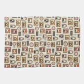 ハリーポッター™チビ(小さくかわいく書いた感じ)写真枠パターン キッチンタオル (横)