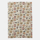 ハリーポッター™チビ(小さくかわいく書いた感じ)写真枠パターン キッチンタオル (縦)