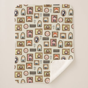 ハリーポッター™チビ（小さくかわいく書いた感じ）写真枠パターン シェルパブランケット