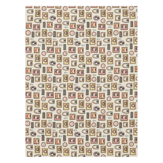 ハリーポッター™チビ(小さくかわいく書いた感じ)写真枠パターン テーブルクロス (正面)