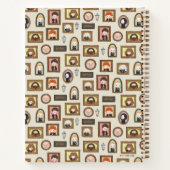 ハリーポッター™チビ(小さくかわいく書いた感じ)写真枠パターン ノートブック (裏面)