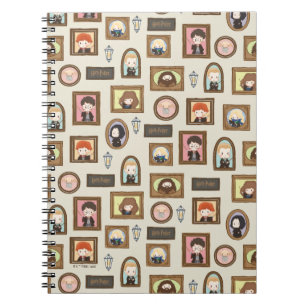 ハリーポッター™チビ（小さくかわいく書いた感じ）写真枠パターン ノートブック