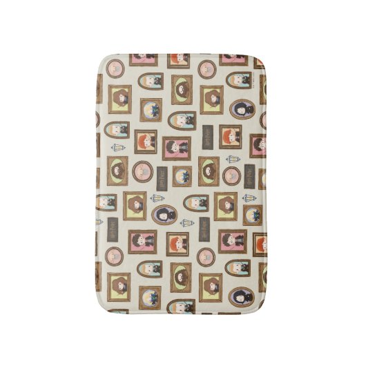 ハリーポッター™チビ(小さくかわいく書いた感じ)写真枠パターン バスマット (正面縦)