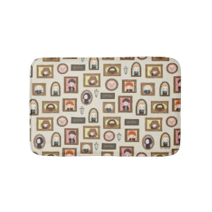 ハリーポッター™チビ（小さくかわいく書いた感じ）写真枠パターン バスマット