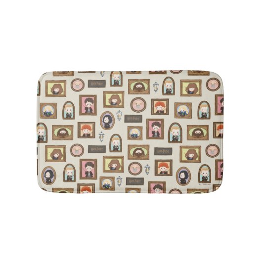 ハリーポッター™チビ(小さくかわいく書いた感じ)写真枠パターン バスマット (正面)