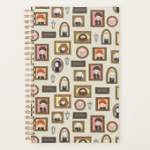 ハリーポッター™チビ(小さくかわいく書いた感じ)写真枠パターン プランナー手帳 (正面)