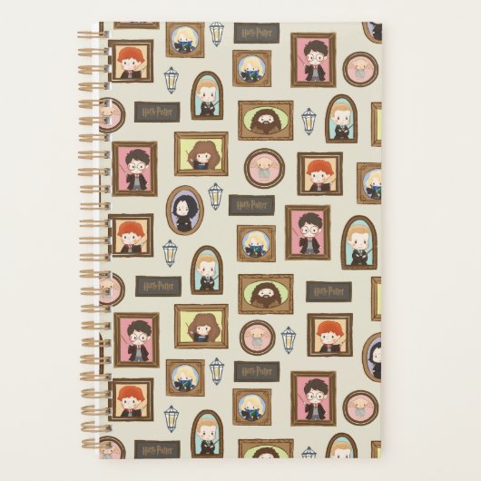 ハリーポッター™チビ(小さくかわいく書いた感じ)写真枠パターン プランナー手帳 (正面)