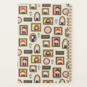 ハリーポッター™チビ(小さくかわいく書いた感じ)写真枠パターン プランナー手帳 (裏面)