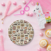 ハリーポッター™チビ(小さくかわいく書いた感じ)写真枠パターン ペーパープレート (パーティー)