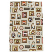 ハリーポッター™チビ（小さくかわいく書いた感じ）写真枠パターン ミディアムペーパーバッグ (正面)