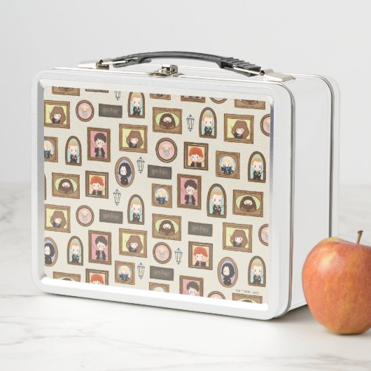 ハリーポッター™チビ（小さくかわいく書いた感じ）写真枠パターン メタルランチボックス (インサイチュ)