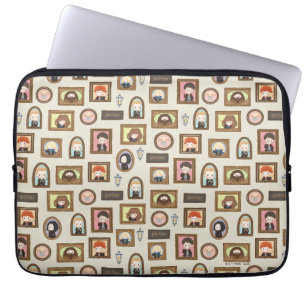 ハリーポッター™チビ（小さくかわいく書いた感じ）写真枠パターン ラップトップスリーブ