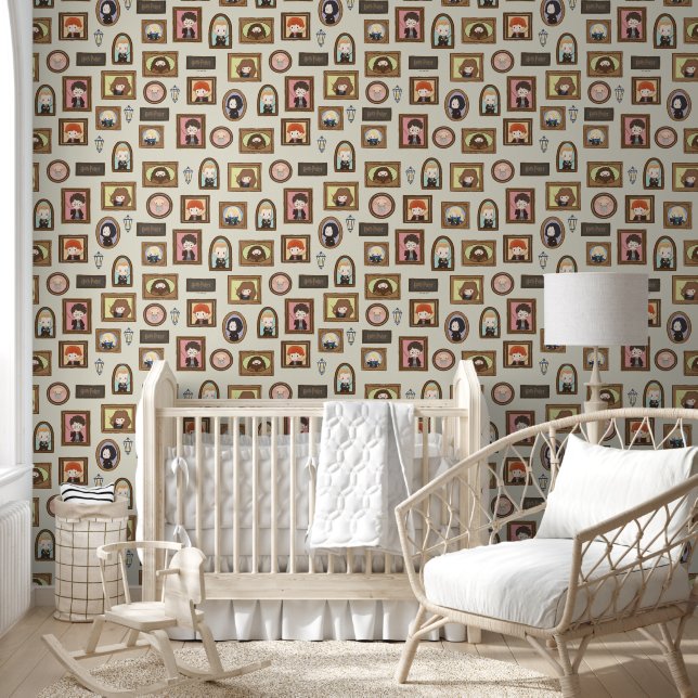 ハリーポッター™チビ（小さくかわいく書いた感じ）写真枠パターン 壁紙 (キッズ)