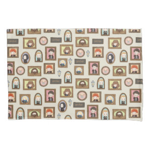 ハリーポッター™チビ（小さくかわいく書いた感じ）写真枠パターン 枕カバー