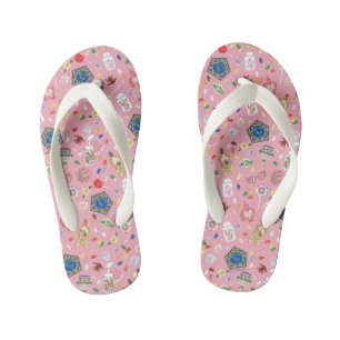 ハリーポッター™ チョコレートフロッグ&キャンディパターン キッズビーチサンダル