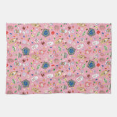 ハリーポッター™ |チョコレートフロッグ&キャンディパターン キッチンタオル (横)