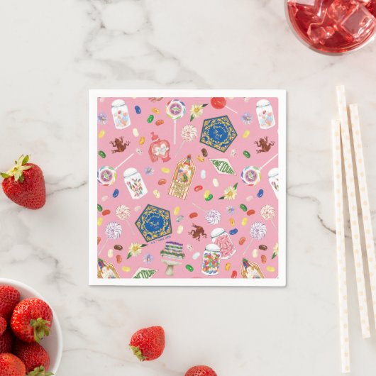 ハリーポッター™ |チョコレートフロッグ&キャンディパターン スタンダードカクテルナプキン (インサイチュ)